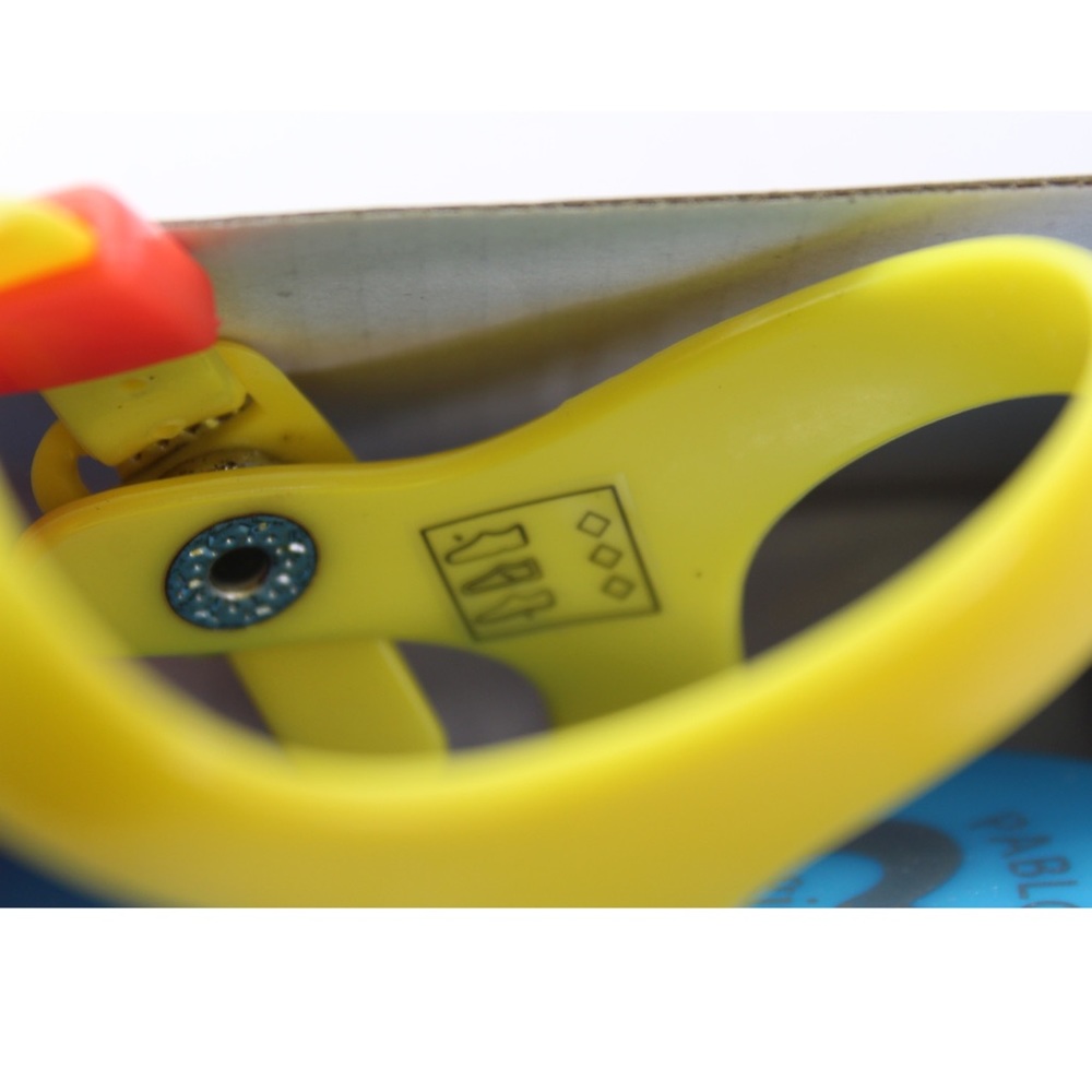 Pablosky Girls Retro Primary Color Naranja Amarillo Jelly Sandals 9 / EURO 26 - Picture 7 of 9